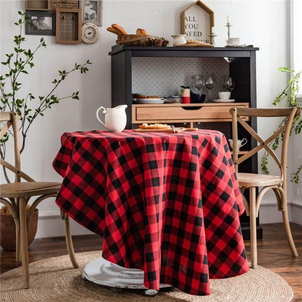 table cloth cilected christmas round tablecloth red black cotton and linen plaid classic cover nordic ins holiday decor 1pc
table cloth cilected christmas round tablecloth red black cotton and linen plaid classic cover nordic ins holiday decor 1pc
