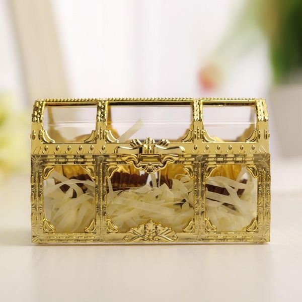 24pcs creative gift box small jewelry storage style gold silver plastic candy treasure chest shaped wedding favor wrap
24pcs creative gift box small jewelry storage style gold silver plastic candy treasure chest shaped wedding favor wrap