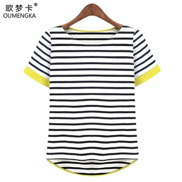 oumengka women o-neck t-shirt short sleeve striped t shirts tees blusas femininas - xxxxl plus size 210708, White
oumengka women o-neck t-shirt short sleeve striped t shirts tees blusas femininas - xxxxl plus size 210708, White