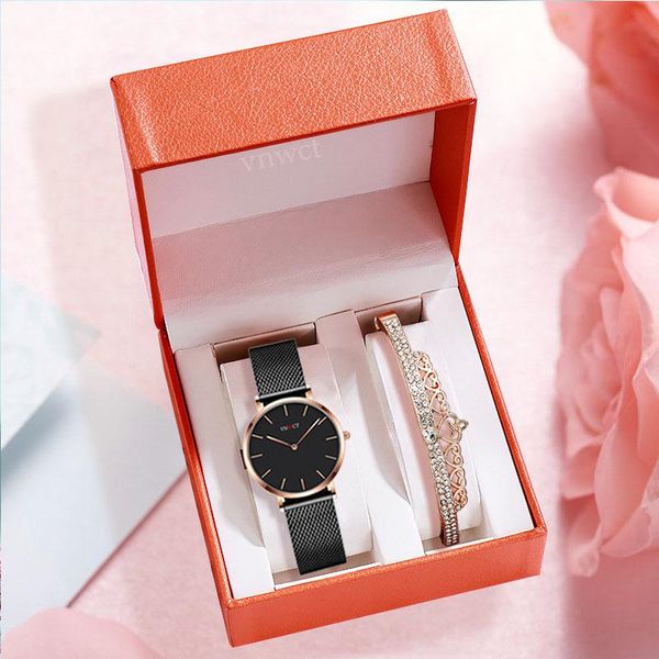 wristwatches women watches watch bracelet box gift set stainless steel small dial waterproof relogio feminino, Slivery;brown
wristwatches women watches watch bracelet box gift set stainless steel small dial waterproof relogio feminino, Slivery;brown