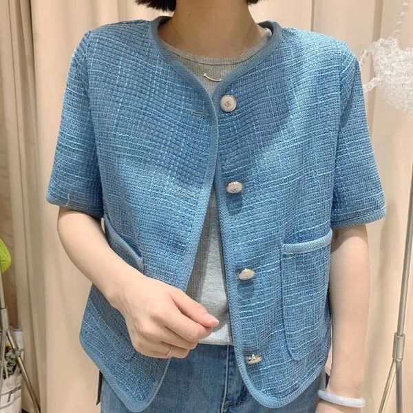 women's jackets french style elegant summer vintage tweed jacket women double pockets loose single breasted outerwear, Black;brown
women's jackets french style elegant summer vintage tweed jacket women double pockets loose single breasted outerwear, Black;brown