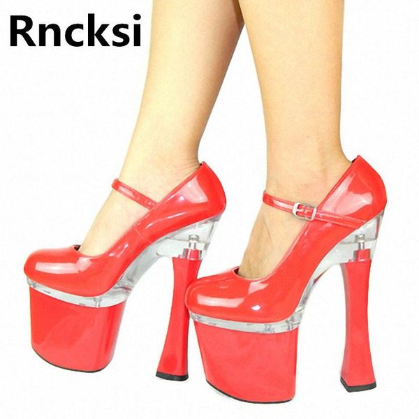 dress shoes rncksi spring buckle straps women's high-heeled platform pole dance fashion 18cm square heel ankle pumps, Black
dress shoes rncksi spring buckle straps women's high-heeled platform pole dance fashion 18cm square heel ankle pumps, Black