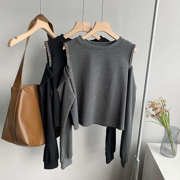 autumn temperament commuter knitting solid color thin round neck cotton pullover korean grey sweater chain tide, Black
autumn temperament commuter knitting solid color thin round neck cotton pullover korean grey sweater chain tide, Black