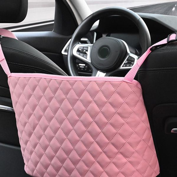 car organizer upgrade net pocket handbag holder between seat storage pu leather pink interior accessories 27*39*10cm
car organizer upgrade net pocket handbag holder between seat storage pu leather pink interior accessories 27*39*10cm