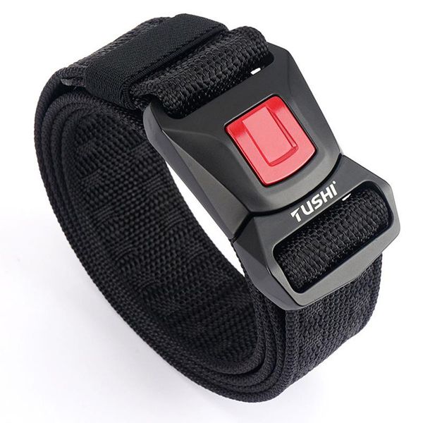 belts men's outdoor quick release metal buckletactical belt soft real nylon sports accessorie military, Black;brown
belts men's outdoor quick release metal buckletactical belt soft real nylon sports accessorie military, Black;brown