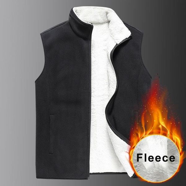 men's vests plus size 8xl winter thick warm vest men polar fleece sleeveless jacket classic stand collar zipper waistcoat gilet coat, Black;white
men's vests plus size 8xl winter thick warm vest men polar fleece sleeveless jacket classic stand collar zipper waistcoat gilet coat, Black;white