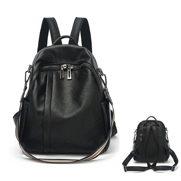 backpack elegant genuine leather zipper purse for women black shoulder bag gift office lady waterproof girls backpacks
backpack elegant genuine leather zipper purse for women black shoulder bag gift office lady waterproof girls backpacks