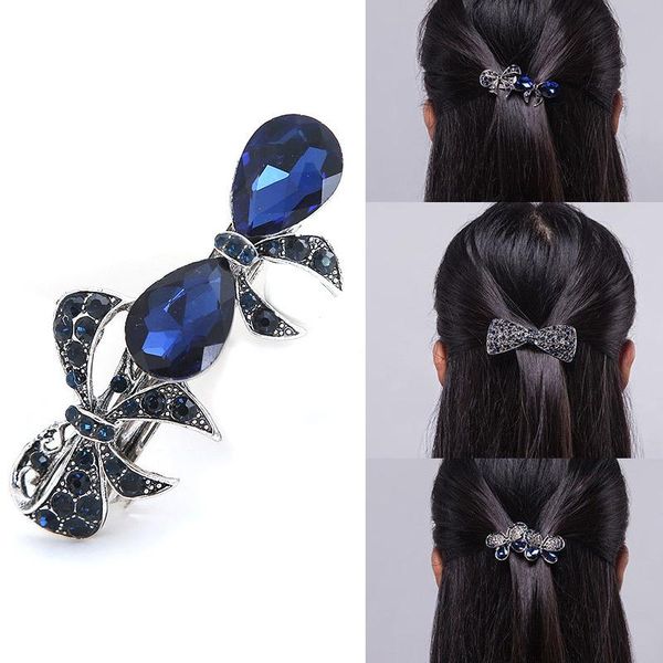 hair clips & barrettes retro accessories for women vintage blue crystal bow flower hairpins spring clip hearwear, Golden;silver
hair clips & barrettes retro accessories for women vintage blue crystal bow flower hairpins spring clip hearwear, Golden;silver