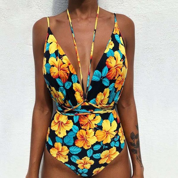 one piece swimsuit women floral backless swimwear bathing suit brazilian summer beachwear plus size monokini one-piece suits 
one piece swimsuit women floral backless swimwear bathing suit brazilian summer beachwear plus size monokini one-piece suits