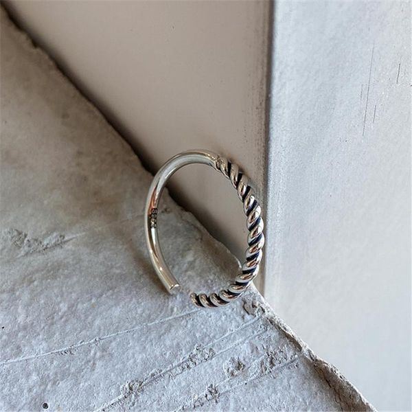 real 925 sterling silver korean style women simple vintage super mini rings girls birthday weaving twist line niche cluster, Golden;silver
real 925 sterling silver korean style women simple vintage super mini rings girls birthday weaving twist line niche cluster, Golden;silver