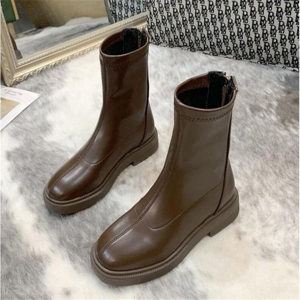 boots 2021 fashion plus velvet autumn and winter women's short boots, rear zipper thick heel mid-tube, Black
boots 2021 fashion plus velvet autumn and winter women's short boots, rear zipper thick heel mid-tube, Black