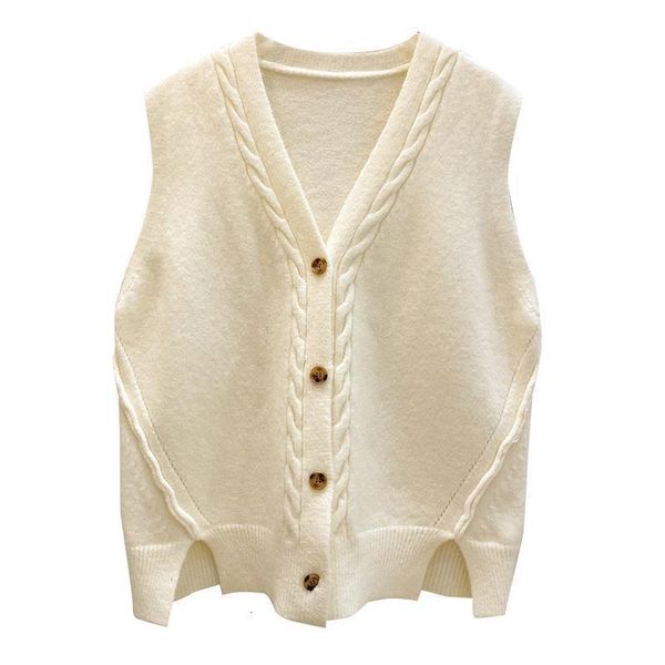 women's sweaters spring and autumn clothing all-match loose v-neck sweater knitted vest cardigan girl student small waistcoat wear, White;black
women's sweaters spring and autumn clothing all-match loose v-neck sweater knitted vest cardigan girl student small waistcoat wear, White;black