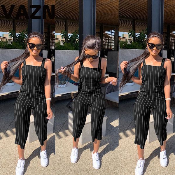 vazn new casual ladies 2021 fashion spaghetti strap elegant women jumpsuit striped print jumpsuits club rompers, Black;white
vazn new casual ladies 2021 fashion spaghetti strap elegant women jumpsuit striped print jumpsuits club rompers, Black;white