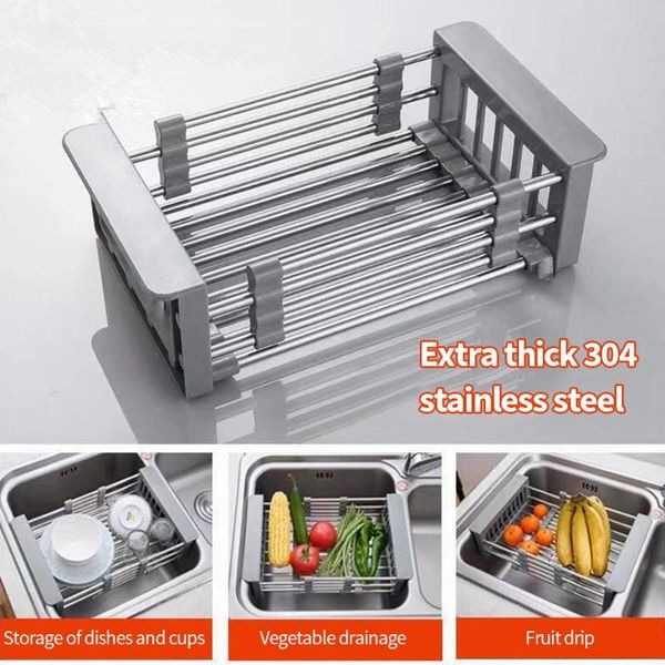 stainless steel adjustable kitchen over sink dish drying rack insert storage organizer fruit vegetable tray drainer & organizatio organizati
stainless steel adjustable kitchen over sink dish drying rack insert storage organizer fruit vegetable tray drainer & organizatio organizati