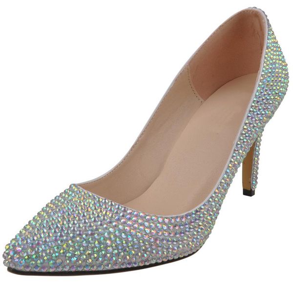 dress shoes women thin high heels female classics basic pumps pointed toe rhinestones sequined cloth 8cm slip on bling size35-42, Black
dress shoes women thin high heels female classics basic pumps pointed toe rhinestones sequined cloth 8cm slip on bling size35-42, Black