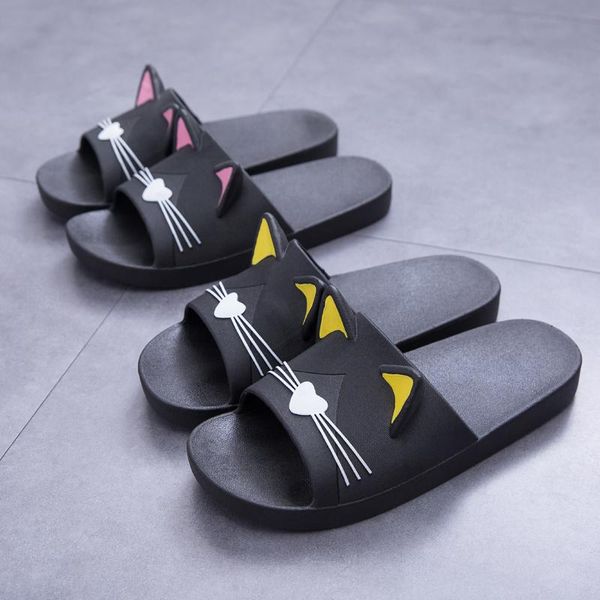 slippers comemore women summer beach slide sandals cartoon cats flip flops soft sole comfortable men couple ladies bathe shoes, Black
slippers comemore women summer beach slide sandals cartoon cats flip flops soft sole comfortable men couple ladies bathe shoes, Black