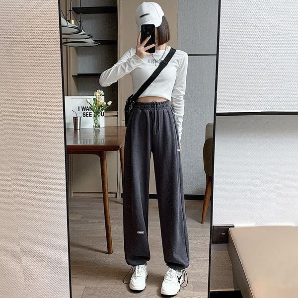 women's pants & capris gray sweatpants for women 2021 autumn baggy fashion oversize sports balck trousers female joggers streetwear clo, Black;white
women's pants & capris gray sweatpants for women 2021 autumn baggy fashion oversize sports balck trousers female joggers streetwear clo, Black;white