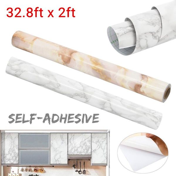 wallpapers 10m waterproof pvc wood grain self adhesive kitchen wardrobe cabinet furniture renovation door wall stickers
