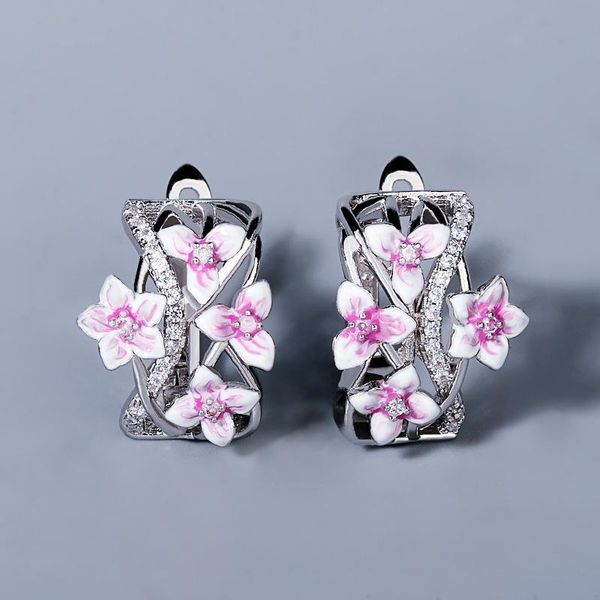 stud classic 925 silver lady earrings violet flower shape handmade enamel epoxy jewelry fashion, Golden;silver
stud classic 925 silver lady earrings violet flower shape handmade enamel epoxy jewelry fashion, Golden;silver