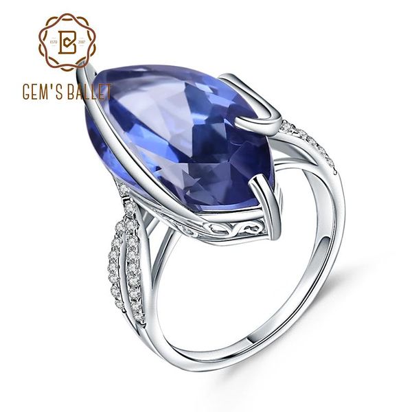 cluster rings gem's ballet 925 sterling silver gemstone cocktail ring 12.31ct natural iolite blue mystic quartz for woman fine jewelry, Golden;silver
cluster rings gem's ballet 925 sterling silver gemstone cocktail ring 12.31ct natural iolite blue mystic quartz for woman fine jewelry, Golden;silver