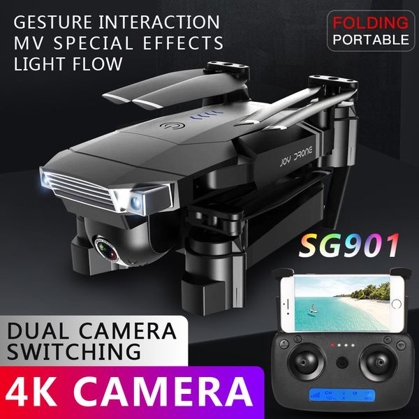 SG901 RC Drone 4K Profesional Quadrocopter with Wide-Angle HD Camera Toys Optical Flow Quadcopter 18mins long fly time VS XS816, 5mp foam box 1b
SG901 RC Drone 4K Profesional Quadrocopter with Wide-Angle HD Camera Toys Optical Flow Quadcopter 18mins long fly time VS XS816, 5mp foam box 1b