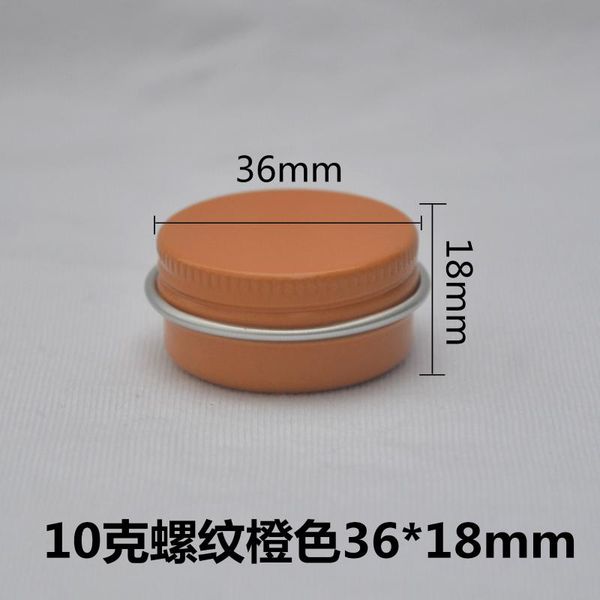 storage bottles & jars 10ml/g round empty cosmetic lip refillable aluminum screw thread eye cream metal tin pots orange mask c
storage bottles & jars 10ml/g round empty cosmetic lip refillable aluminum screw thread eye cream metal tin pots orange mask c