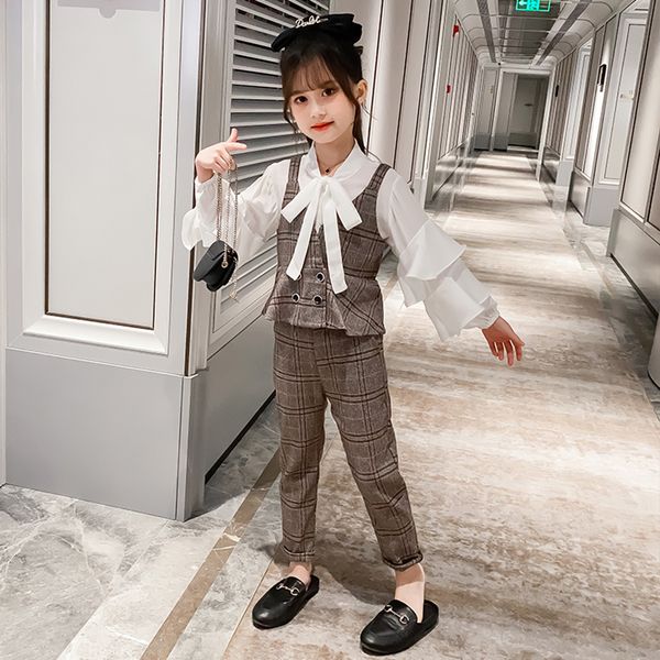 girls clothing plaid blouse + pants suit for girls casual style girls sets clothing spring autumn childrens costume 8 10 12 14, White
girls clothing plaid blouse + pants suit for girls casual style girls sets clothing spring autumn childrens costume 8 10 12 14, White