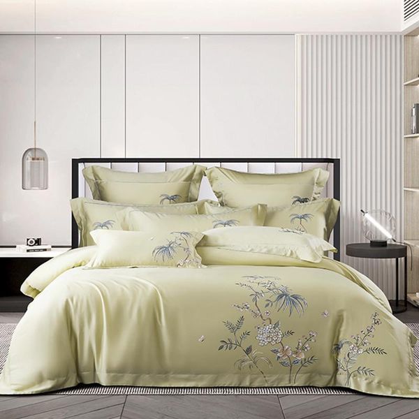 bedding sets luxury chinese style flowers plant embroidery soft tencel set smooth cool duvet cover flat/fitted sheet pillowcases
bedding sets luxury chinese style flowers plant embroidery soft tencel set smooth cool duvet cover flat/fitted sheet pillowcases