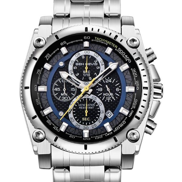 wristwatches men's silver black stainless steel business watch fashion waterproof full quartz creative chronograph clock reloj, Slivery;brown
wristwatches men's silver black stainless steel business watch fashion waterproof full quartz creative chronograph clock reloj, Slivery;brown