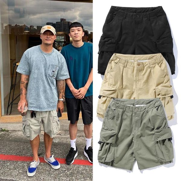 workwear big pocket shorts japanese casual loose student five-point pants men men's, White;black
workwear big pocket shorts japanese casual loose student five-point pants men men's, White;black