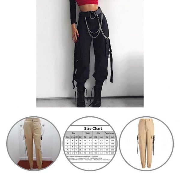 women's pants & capris cargo fabulous multi pockets half elastic waist button women harem for shopping, Black;white
women's pants & capris cargo fabulous multi pockets half elastic waist button women harem for shopping, Black;white