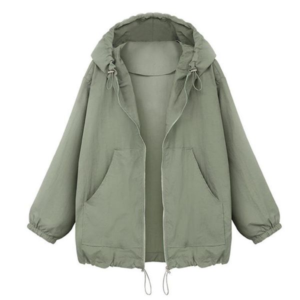 women's jackets spring autumn hooded windbreaker thin women jacket casual outerwear long sleeve zipper coats tr9087, Black;brown
women's jackets spring autumn hooded windbreaker thin women jacket casual outerwear long sleeve zipper coats tr9087, Black;brown