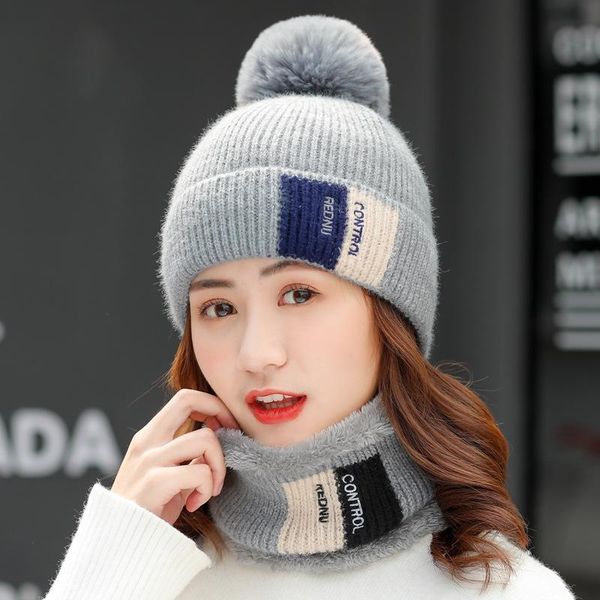 hats, scarves & gloves sets 2021 autumn and winter women's plush pom cap two-piece scarf plus velvet thick knitted warm hat, Blue;gray
hats, scarves & gloves sets 2021 autumn and winter women's plush pom cap two-piece scarf plus velvet thick knitted warm hat, Blue;gray