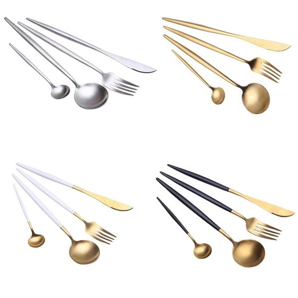 dinnerware sets stainless steel cutlery reusable silver spoon fork knife set gold plated flatware metal black tableware home us
dinnerware sets stainless steel cutlery reusable silver spoon fork knife set gold plated flatware metal black tableware home us