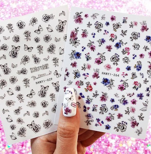 stickers & decals 3d nail sticker flowers design art decorations sliders manicure accessories nails decoraciones hl62, Black
stickers & decals 3d nail sticker flowers design art decorations sliders manicure accessories nails decoraciones hl62, Black