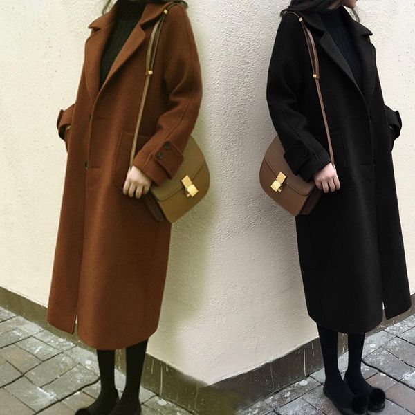 nizi coat women's plus fertilizer 2021 autumn and winter long woolen 200 pounds fat mm fashion loose wild1, Black
nizi coat women's plus fertilizer 2021 autumn and winter long woolen 200 pounds fat mm fashion loose wild1, Black