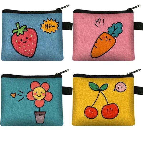 2021 cartoon fruit printed children's zero wallet student portable card bag coin key storage, Red;black
2021 cartoon fruit printed children's zero wallet student portable card bag coin key storage, Red;black