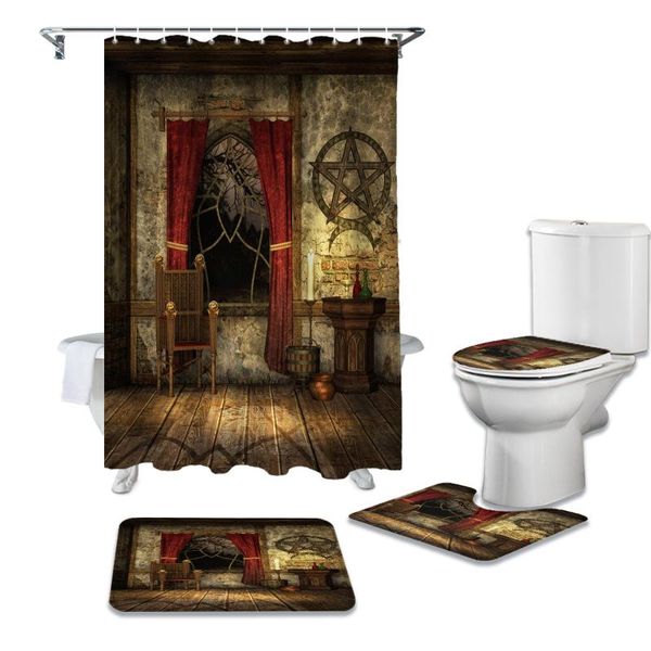shower curtains medieval house retro witchcraft divination curtain sets non-slip rugs toilet lid cover and bath mat bathroom set
shower curtains medieval house retro witchcraft divination curtain sets non-slip rugs toilet lid cover and bath mat bathroom set
