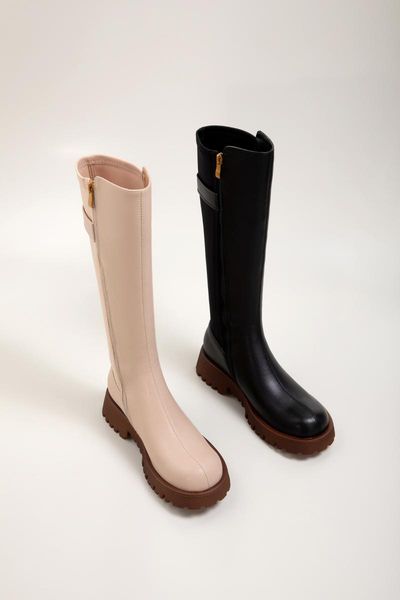 boots osunlina knee-high riding genuine leather round toe thick heels zipper buckle 2021 fashion autumn winter woman, Black
boots osunlina knee-high riding genuine leather round toe thick heels zipper buckle 2021 fashion autumn winter woman, Black