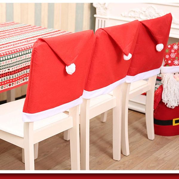 christmas chair covers red santa claus hat back table party decor year
christmas chair covers red santa claus hat back table party decor year
