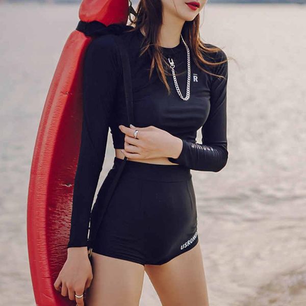 two-piece suits 2021 trend fairy fan black long-sleeved letter printing split boxer high waist conservative tight swimsuit women
two-piece suits 2021 trend fairy fan black long-sleeved letter printing split boxer high waist conservative tight swimsuit women