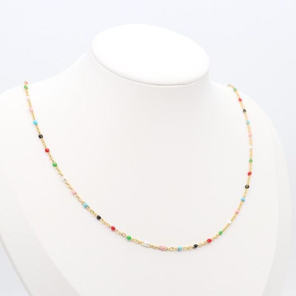 chains fashion stainless steel link cable chain necklace gold multicolor enamel necklaces women men jewelry gifts 60-50cm long, 1 pc, Silver
chains fashion stainless steel link cable chain necklace gold multicolor enamel necklaces women men jewelry gifts 60-50cm long, 1 pc, Silver