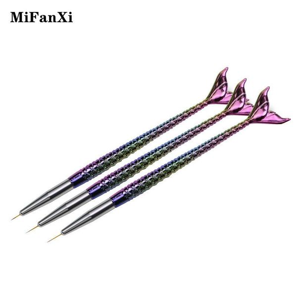 3pcs/set nail art mermaid stripes lines liner painting brush flower design drawing pen manicure tool brushes, Yellow
3pcs/set nail art mermaid stripes lines liner painting brush flower design drawing pen manicure tool brushes, Yellow