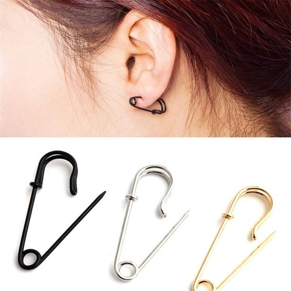 1pair korean unique personality small pin stud earrings women creative simple gold metal black jewelry e187, Golden;silver
1pair korean unique personality small pin stud earrings women creative simple gold metal black jewelry e187, Golden;silver