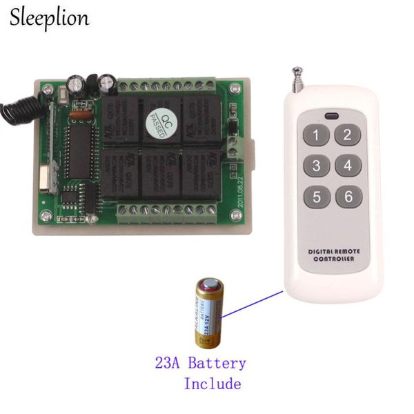 smart home control sleeplion remote 315/433mhz 12v 6ch switch with relay module
smart home control sleeplion remote 315/433mhz 12v 6ch switch with relay module