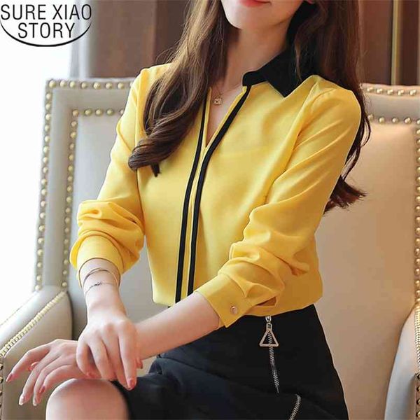 solid slim turn-down collar elegant ladies clothing women autumn for long sleeve chiffon blouse blusas 5973 50 210506, White
solid slim turn-down collar elegant ladies clothing women autumn for long sleeve chiffon blouse blusas 5973 50 210506, White