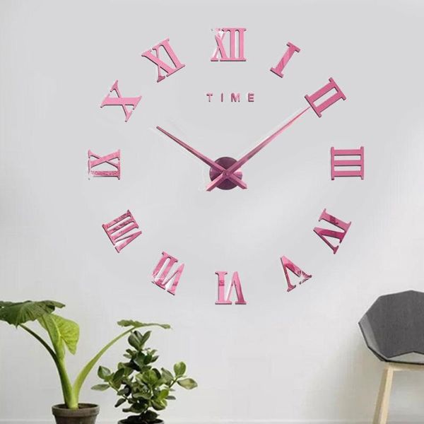 wall clocks diy 3d large clock silent acrylic mirror self adhesive decorative sticker modern design roman numerals
wall clocks diy 3d large clock silent acrylic mirror self adhesive decorative sticker modern design roman numerals
