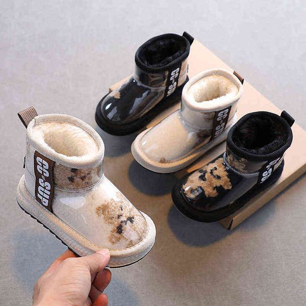 kids snow boots for girls 2021 baby winter new waterproof thick cotton boys ankle boots children with bear prints cute g1210, Black;grey
kids snow boots for girls 2021 baby winter new waterproof thick cotton boys ankle boots children with bear prints cute g1210, Black;grey