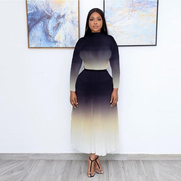 casual dresses dress 2021 autumn winter fashion womens gradual change pleated simplicity temperament round neck long sleeve two-piece, Black;gray
casual dresses dress 2021 autumn winter fashion womens gradual change pleated simplicity temperament round neck long sleeve two-piece, Black;gray