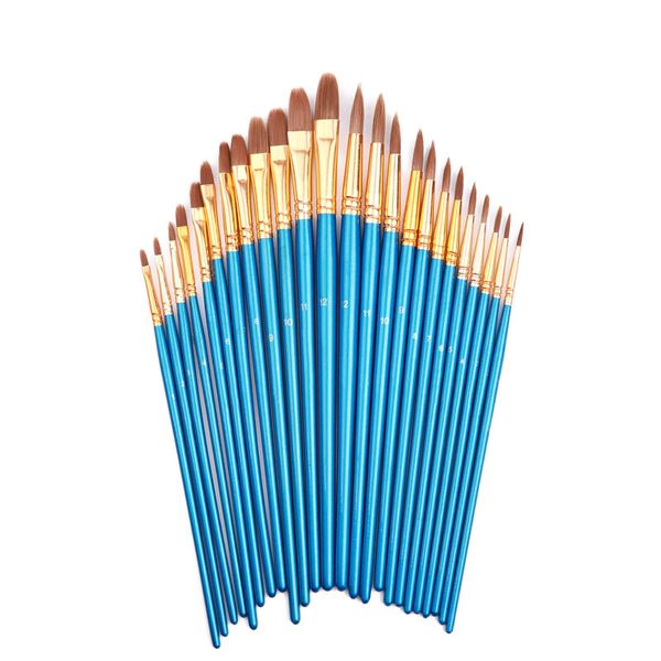 12 piece blue poles pointed head nails round nylon hair oil painting watercolor pen acrylic painting brush set
12 piece blue poles pointed head nails round nylon hair oil painting watercolor pen acrylic painting brush set